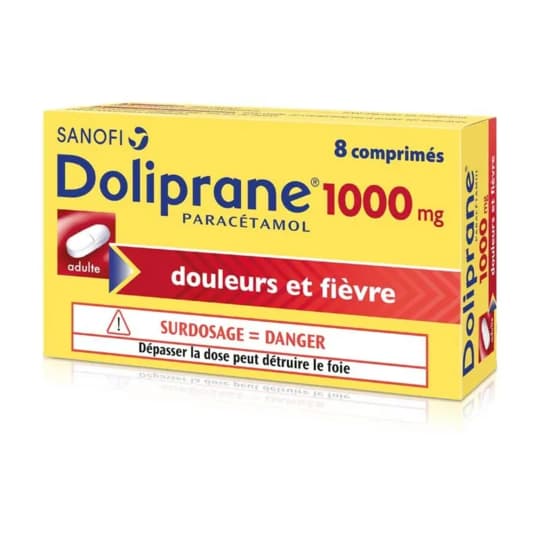 DOLIPRANE 1 000MG CPR 8 — Pharmacie Principale de Malakoff