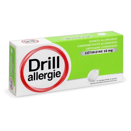 DRILL ALLERGIE CETIRIZ 10MG CPR 7 — Pharmacie Port Royal