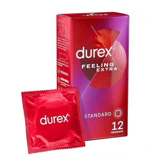 PRESERV DUREX FEELING EXTRA X12 — Pharmacie de la Croix Rouge - Tourcoing