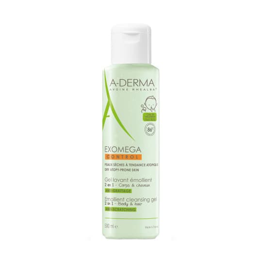 A-DERMA EXOMEGA CONT 2/1 GEL 500ML — Grande Pharmacie de Grenelle
