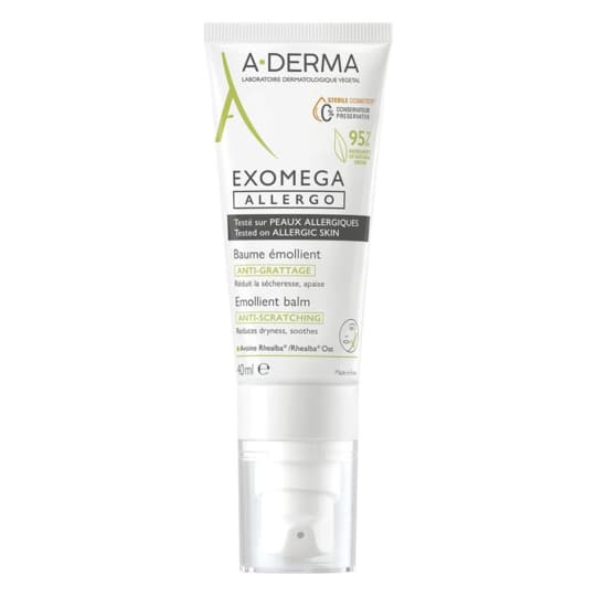 A-DERMA EXOMEGA ALLERGO 40ML — Pharmacie Européenne 24/24 de la place de clichy