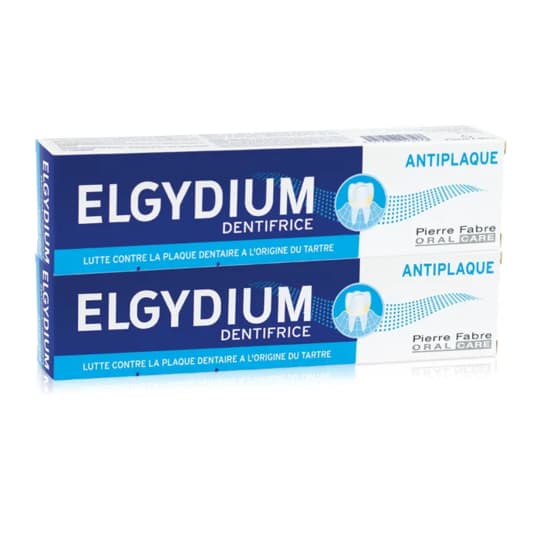 ELGYDIUM DENT ANTIPLAQ 75ML X2 — Pharmacie Pharmavance Ménilmontant