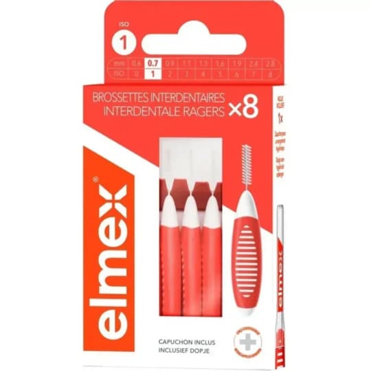 ELMEX BROSS INTERDENT T1 0.7MM 8 — Pharmacie des Cascades