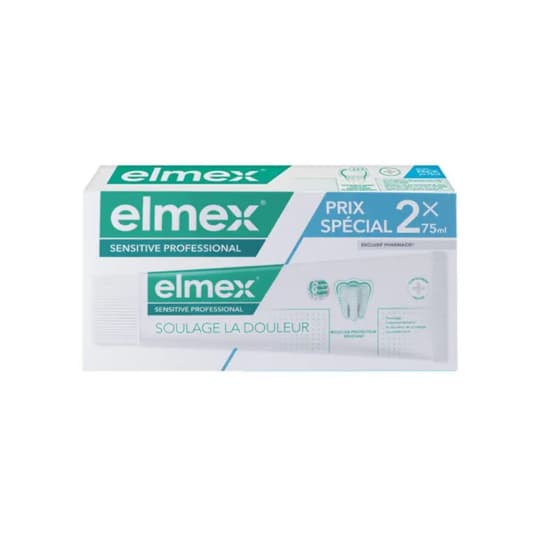 ELMEX DENT P SPE SENS PRO 2X75ML — Pharmacie Bettan Paris