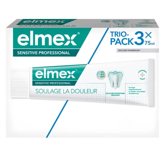 ELMEX DENT SENSITIV PRO 75ML X3 — Pharmacie des Vergnes Clermont-Ferrand