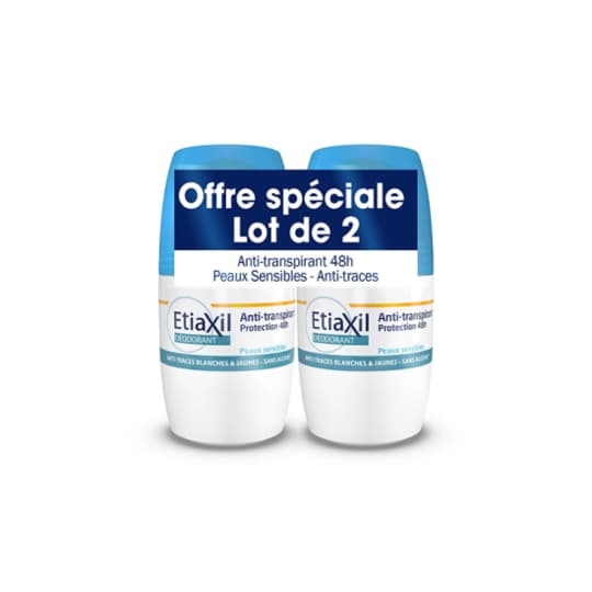 ETIAXIL DEO ROLLON 48H P/SEN50ML2 — Pharmacie Rocade by Nexum