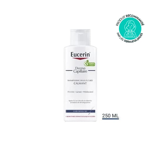 Eucerin Dermocapillaire Shampoing calmant 5% d'Urée, 250 ml — Pharmacie du Soleil Elsie Santé