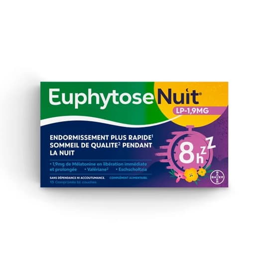 EUPHYTOSE NUIT LP 1,9MG CPR 30 — Pharmacie Comedie