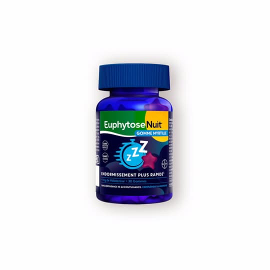 EUPHYTOSE NUIT MYRTILLE GOMME 30 — Pharmacie Pharmagreen Boucicaut