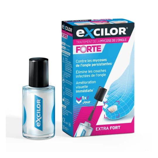 EXCILOR FORTE SOL ONGLE 30ML — Pharmacie Lafayette de Roubaix