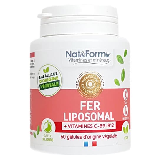 NAT&FORM FER LIPOSOMAL GELUL 60 — Pharmacie du Flore