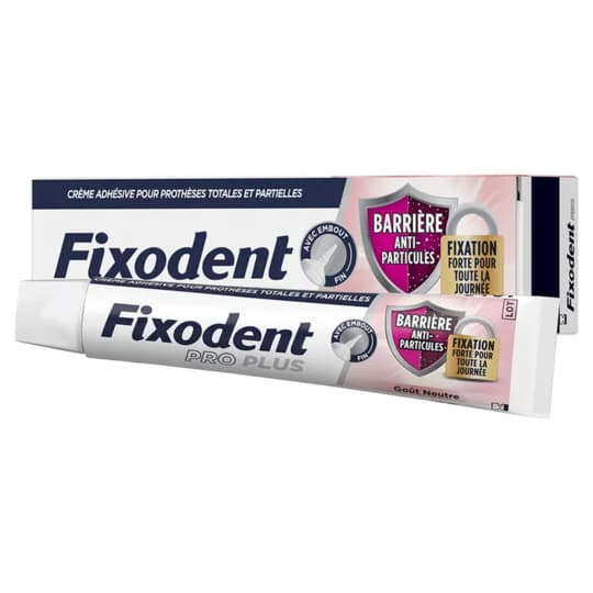 Fixodent Pro Plus La Meilleure Technologie Antiparticules Creme Adhesive Neutre 40g