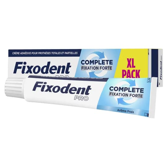 Fixodent Pro Complete Fixation Forte Frais Creme Adhesive Pour Prothese Dentaire 70g5