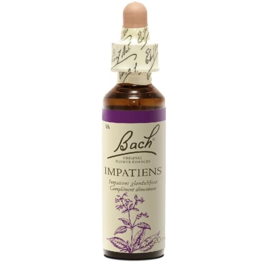 Fleurs de bach original fleur de bach impatients n°18 - 20 ml — Pharmacie Pharmavance Colombes