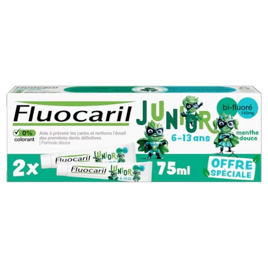 FLUOCARIL JUNIOR GEL MENTHE 75MLX2 — Pharmacie porte de la villette