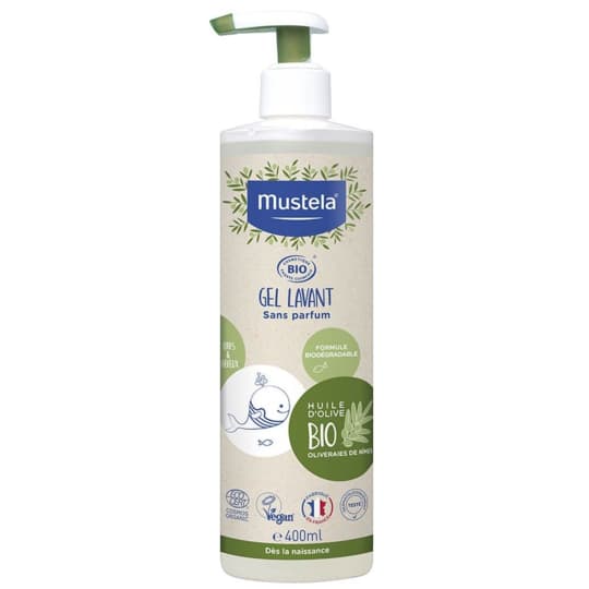 MUSTELA BIO GEL LAV CORPS/CHEV 400 — PHARMACIE DES CLINIQUES
