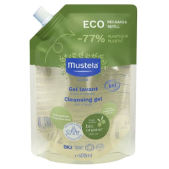 MUSTELA BIO GEL LAV CORPS/CHEV REC — PHARMACIE DES CLINIQUES