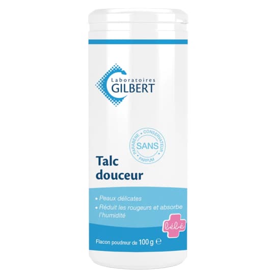 Gilbert talc douceur. poudreuse 100 g — Pharmacie Pharmavance Saint Ouen
