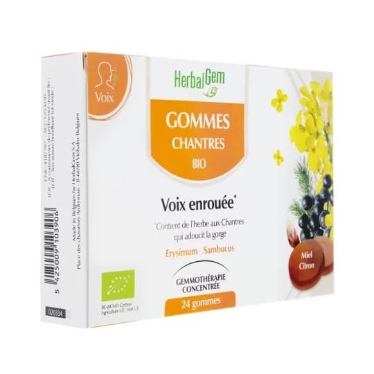 HERBALGEM GOM CHANTRES BIO — PHARMACIE DES CLINIQUES