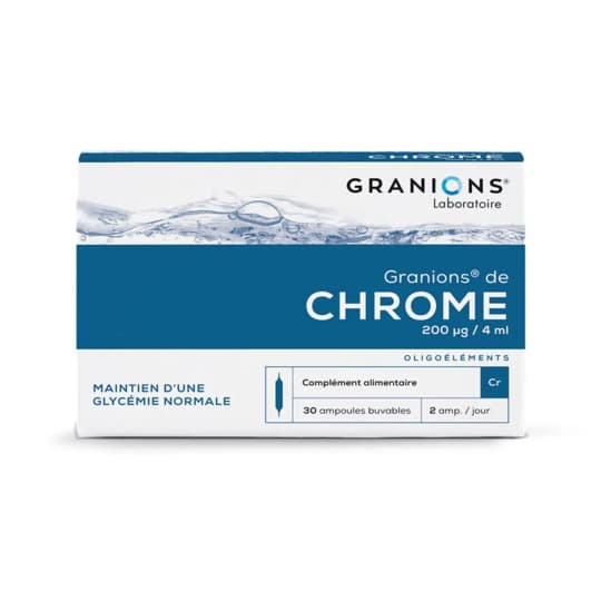 GRANIONS CHROME 200MCG AMPBUV30 — Pharmacie Lafayette Daloy
