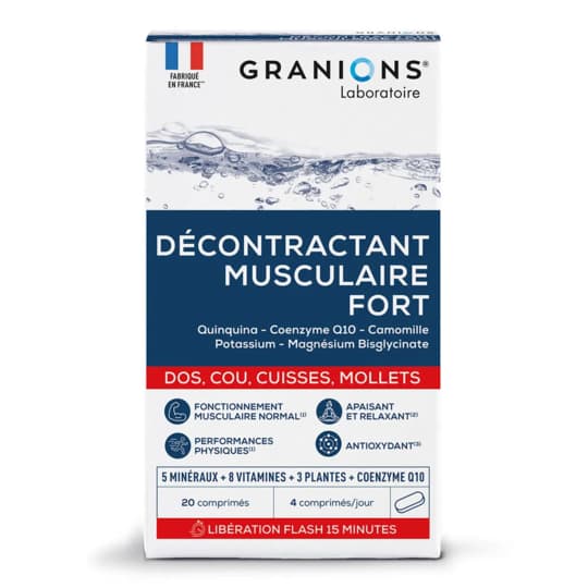 GRANIONS DECONTR MUSC FORT CPR 20 — Pharmacie Principal Port-de-Bouc
