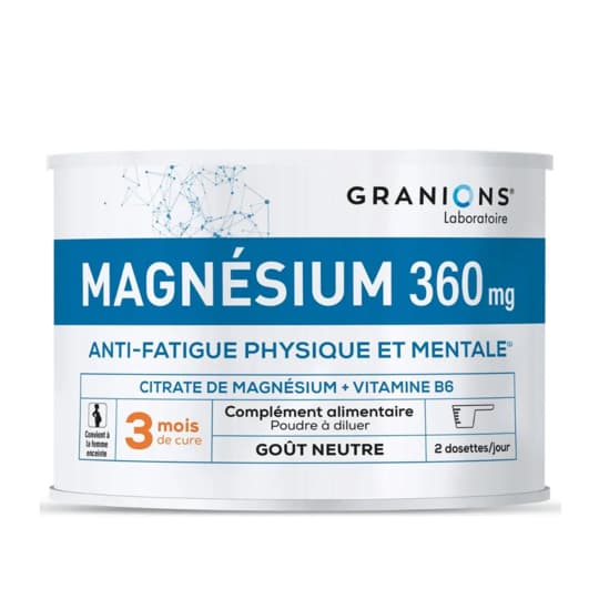GRANIONS MAGNESIUM 360MG PDR 210G — Pharmacie entre Deux Guiers