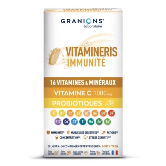 GRANIONS VITAMINERIS IMMUN EFF 30 — Pharmacie aux enfants