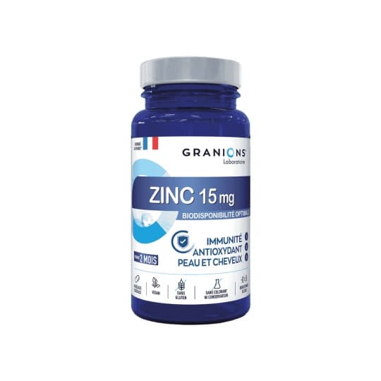 GRANIONS ZINC 15MG CPR 60 — Pharmacie des Mèches