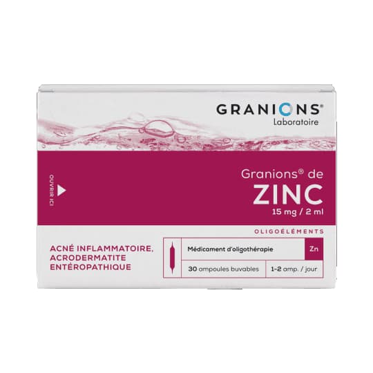 GRANIONS ZINC AMP BUV 2ML 30 — Pharmacie des Cascades
