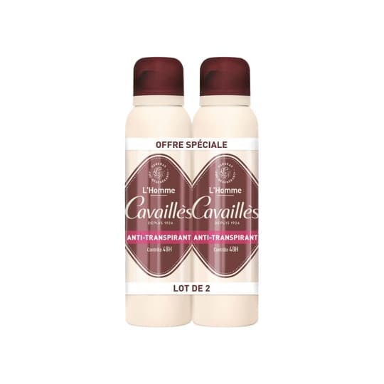CAVAILLES DEO HOM 48H SPR 150MLX2 — PHARMACIE DE LA GARE Nancy