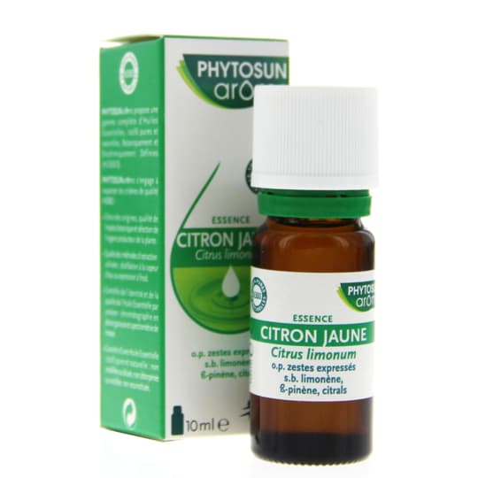 PHYTOSUNAROM CITRON JAU BIO HE10ML — Pharmacie du Grand Vitrolles