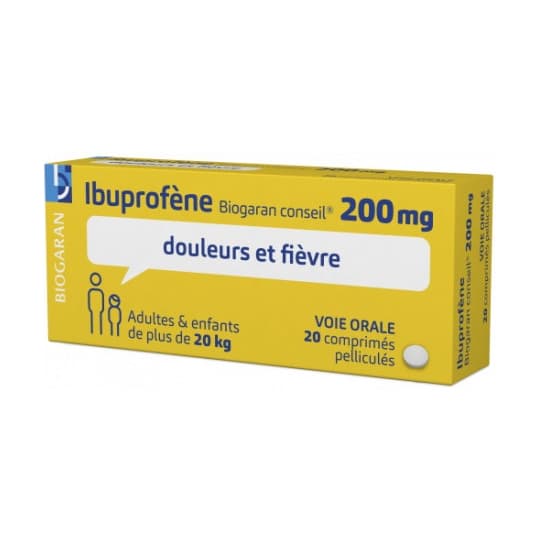 IBUPROFENE 200MG BIOG CONS CPR 20 — Pharmacie Pharmavance Ménilmontant