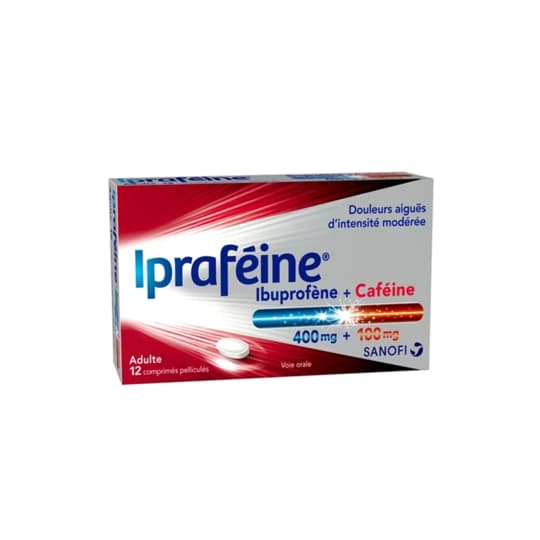 IPRAFEINE 400MG/100MG CPR 12 — Pharmacie Du Lilas