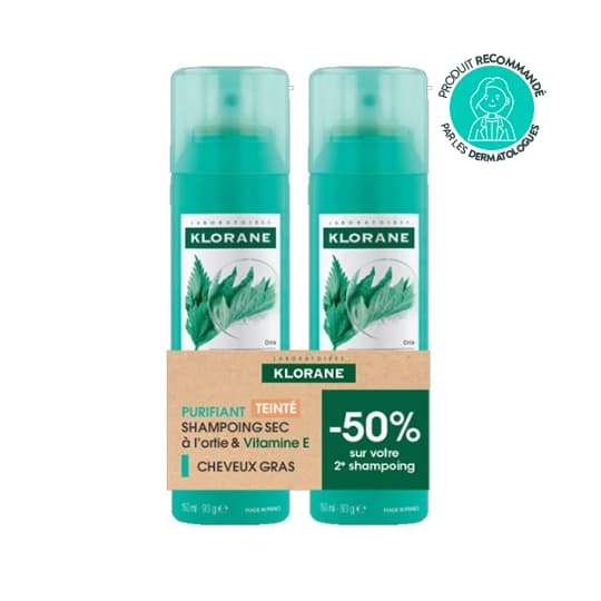 Klorane Shampooing Sec Seboregulateur Ortie Teinte Spray 150ml X23