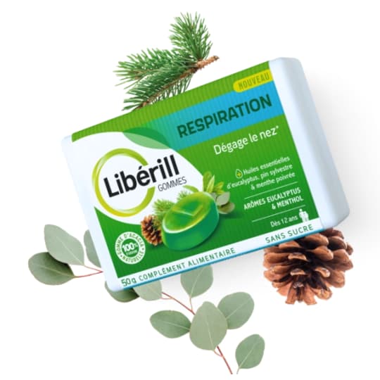 LIBERILL RESPIRATION GOMME BTE50G — Pharmacie du Vieux Montreuil