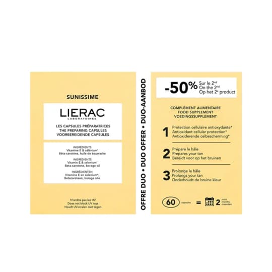 LIERAC SUN DUO PREP CAPS 2X30 — Pharmacie Lafayette de Douai