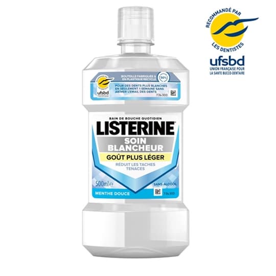 LISTERINE B/BOUC SOIN BLC MEN500ML — Pharmacie Riviera