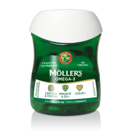 MOLLER'S OMEGA3 DOUBLE GELUL 60 — Pharmacie Lafayette de Roubaix