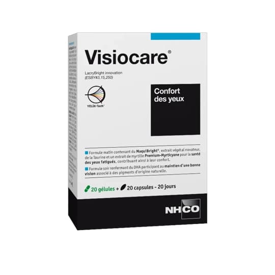 NHCO VISIOCARE GELUL 20+CAPS 20 — Pharmacie des Cascades