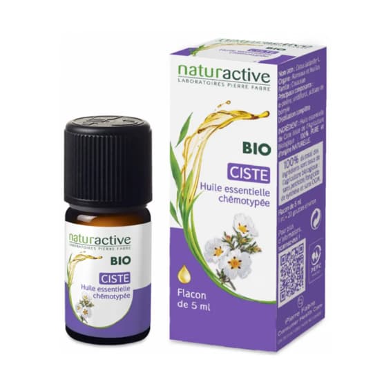 Naturactive Huile Essentielle Bio Huile essentielle de ciste. fl 5 ml — Pharmacie Cannes Riviera