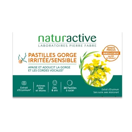 NATURACTIVE GORGE IRRITEE PAST 24 — Pharmacie du Vieux Montreuil