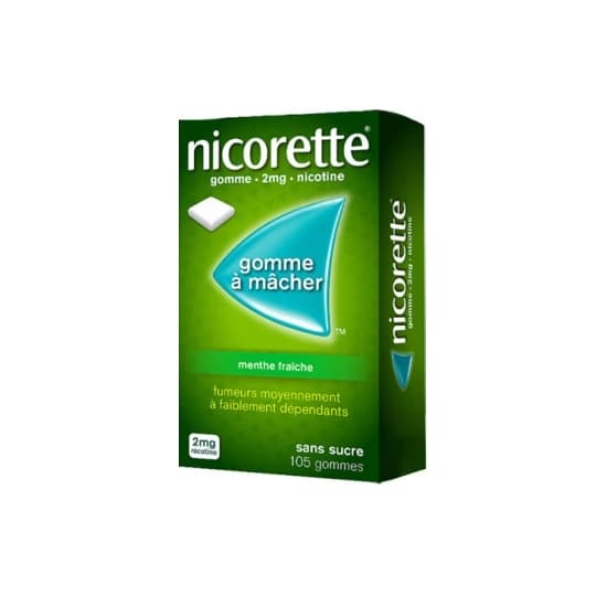 NICORETTE 2MG GOMME MENT FR SS 105 — Pharmacie Centrale - Domène