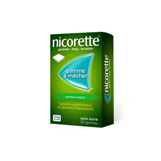 NICORETTE 2MG GOMME MENT FRA SS 30 — Pharmacie Comedie