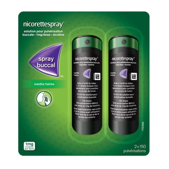 NICORETTESPRAY 1MG/DOSE SOL FL 2. — Pharmacie Parc Lann