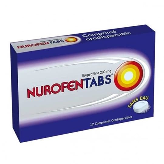 NUROFENTABS 200MG CPR ORODISP 12 — Pharmacie Royale - Saint-Cloud
