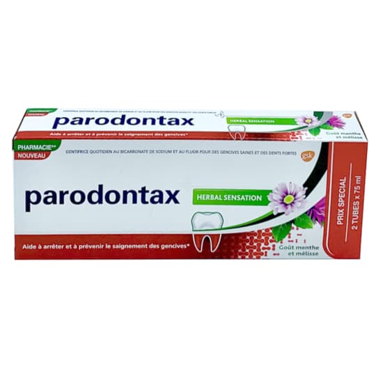 PARODONTAX DENT HERBAL SENS75ML X2 — Pharmacie Metro Simplon