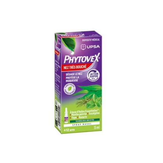PHYTOVEX NEZ TRES BOUCHE SPR 15ML — Pharmacie Pharmavance Ménilmontant