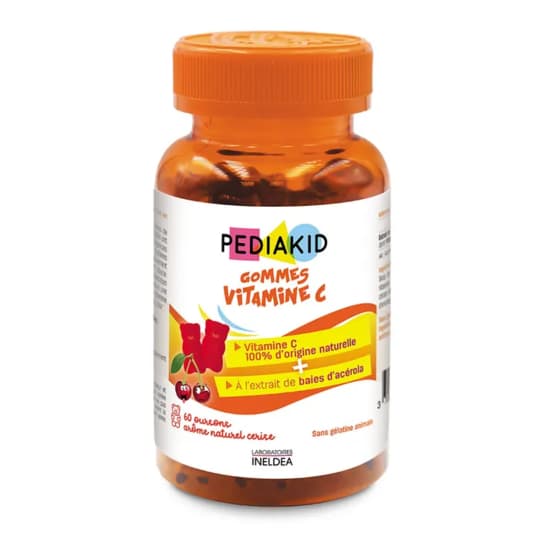 PEDIAKID GOMME VIT C OURS CERIS 60 — Pharmacie des Couronneries