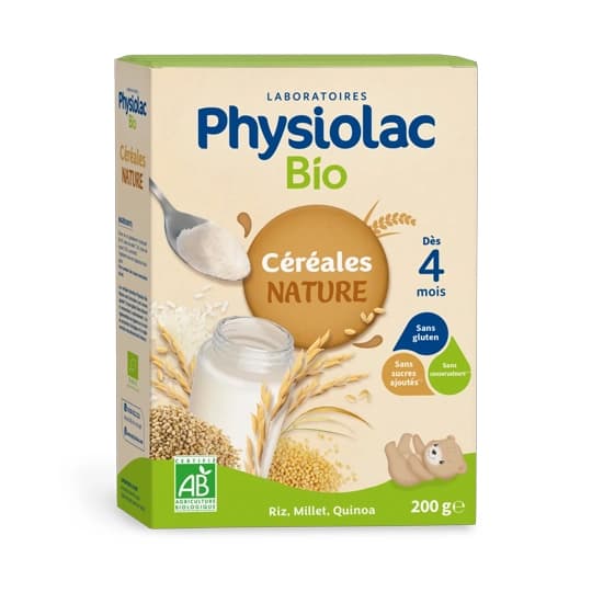 PHYSIOLAC CEREALE BIO 200G — Pharmacie de Venoix