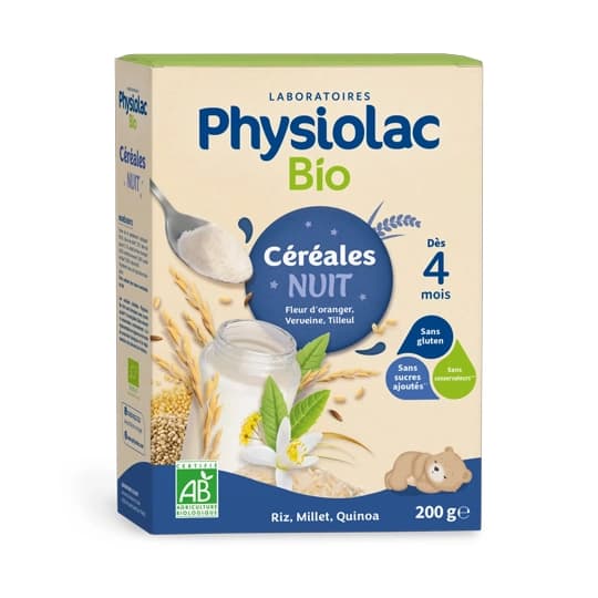 PHYSIOLAC CEREALE DU SOIR BIO 200G — Pharmacie Tasseel